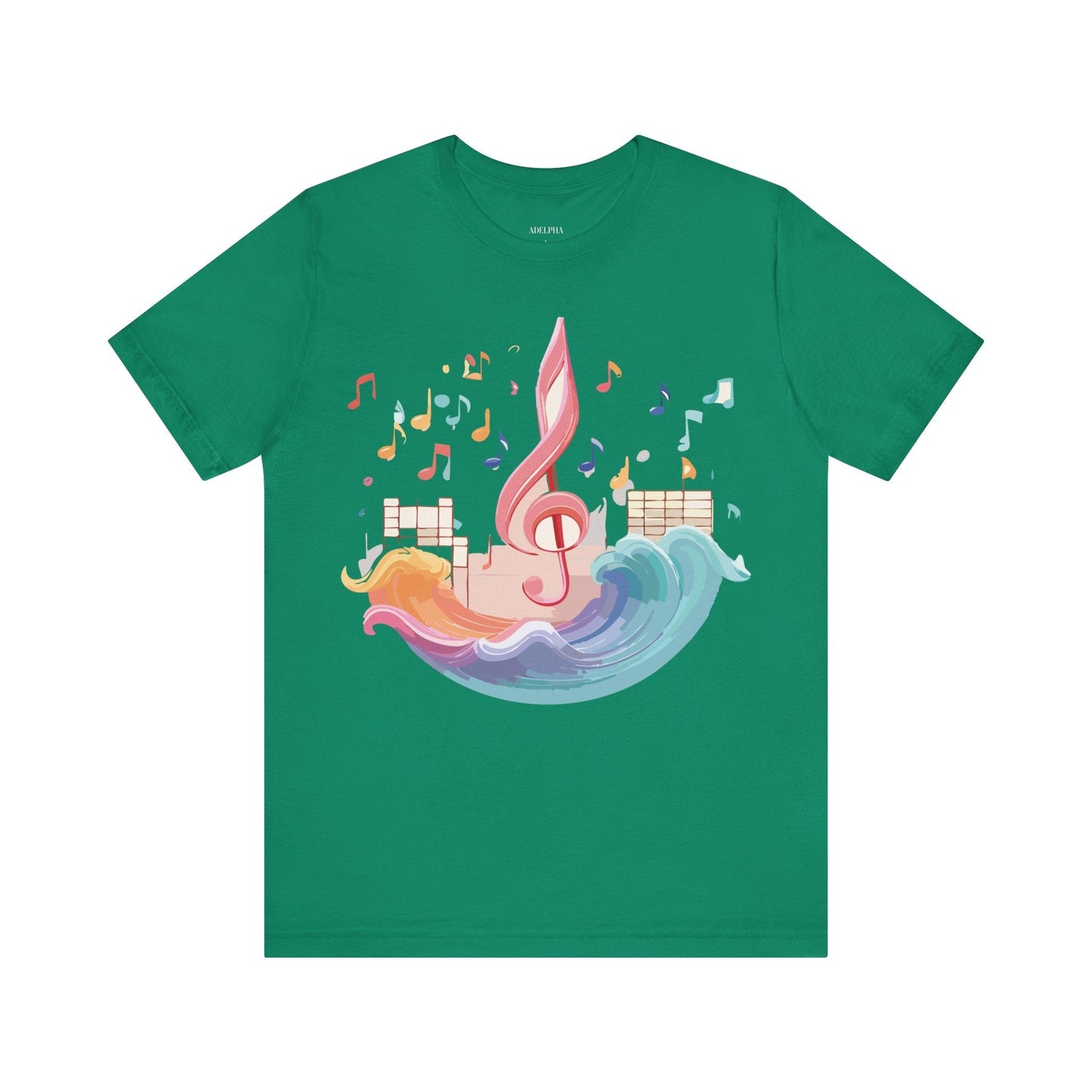 Adelpha Music Graphic T Shirt Unisex Short Sleeve Tee Vintage Inspired Art Design Premium