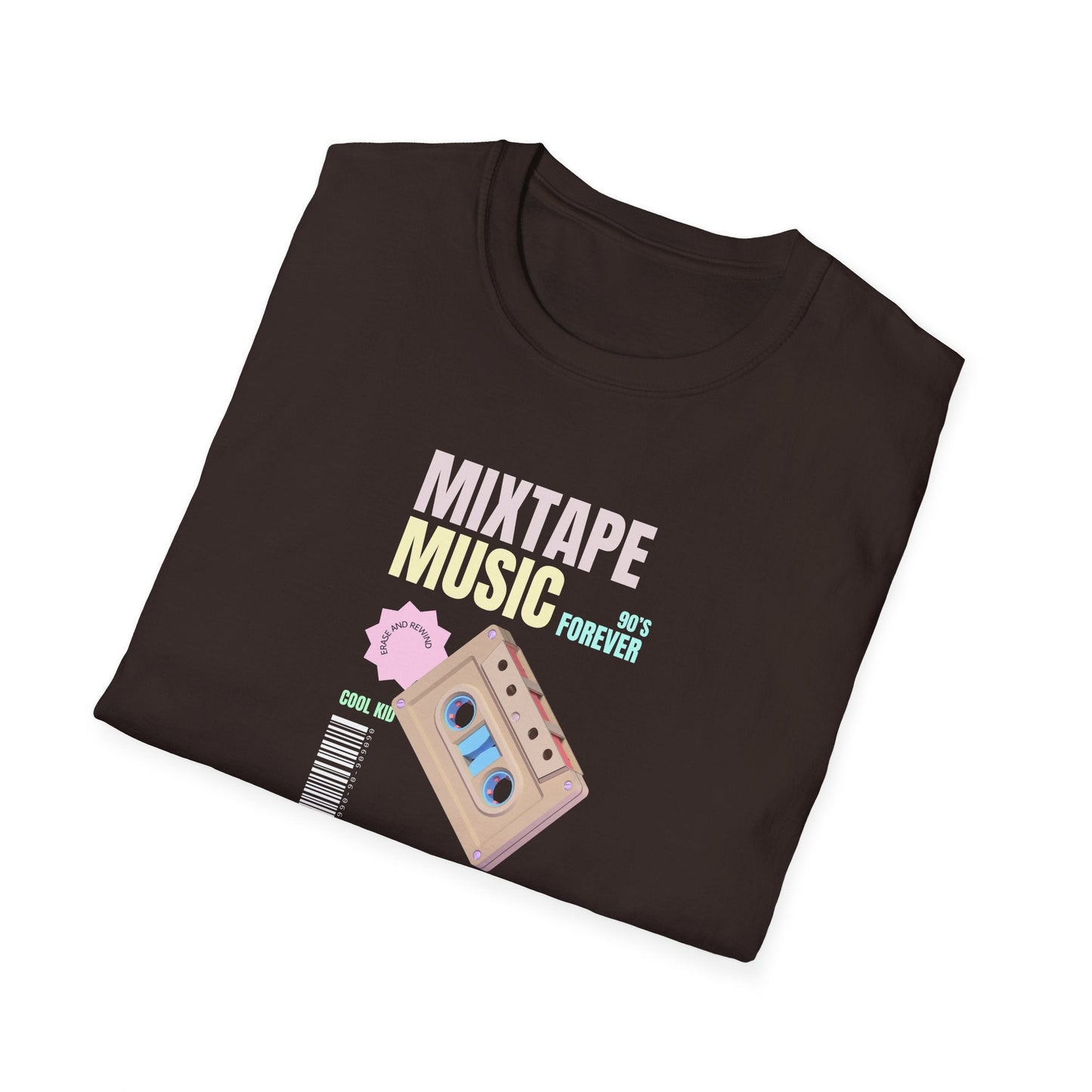 Mixtape Music T-Shirt Unisex Cotton Retro Cassette Graphic Tee