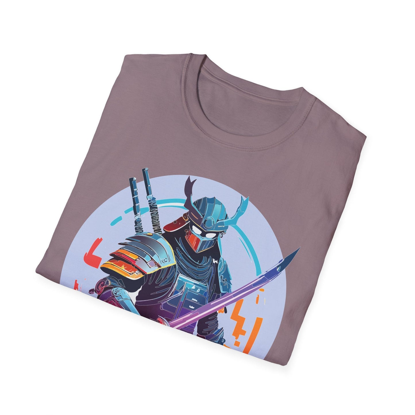 Samurai Shirt Unisex Softstyle Tee 100 Percent Ring Spun Cotton Light 4.5 Oz Graphic Gildan 64000