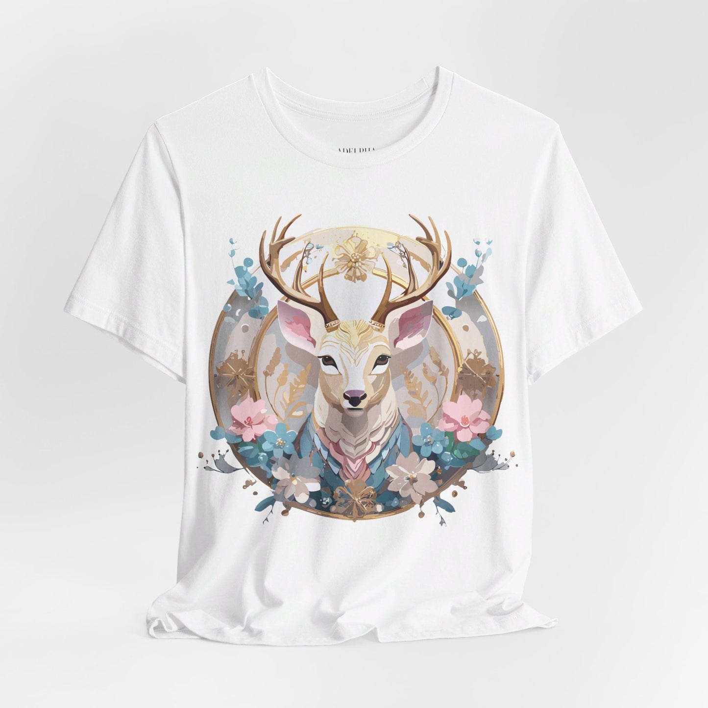 Medallion Graphic Unisex 100 Cotton Vintage Animal Medal Artwork Tee 70