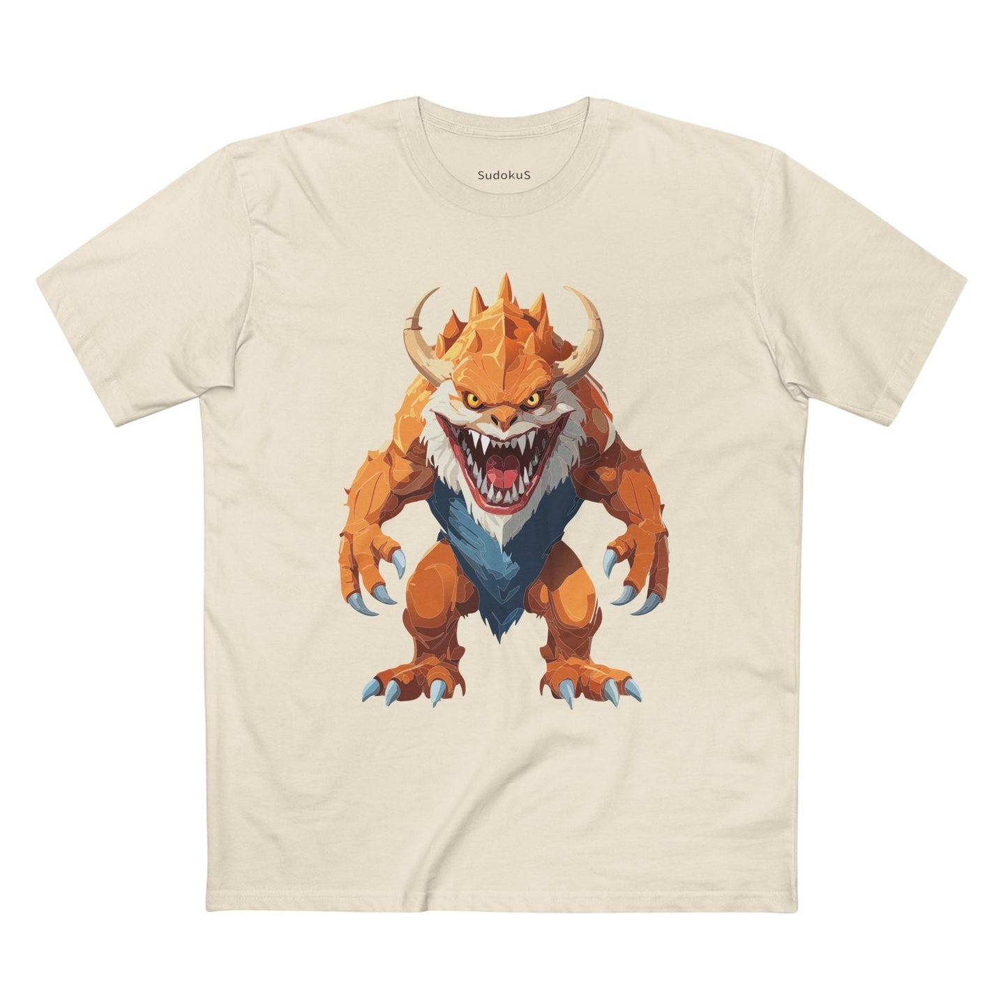 Cartoon Monsters Graphic Unisex 100 Cotton Staple Tee 28