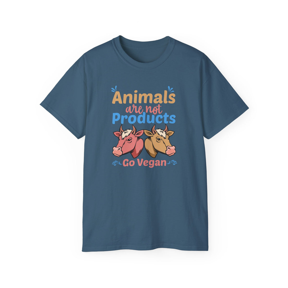 Animals Are Not Products Go Vegan T-Shirt | Vegan Animal Rights Tee