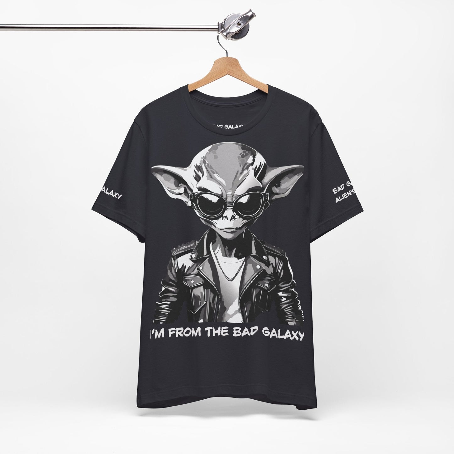 Tee Shirt With Alien From Bad Galaxy 100 Percent Cotton Made In USA Free Shipping