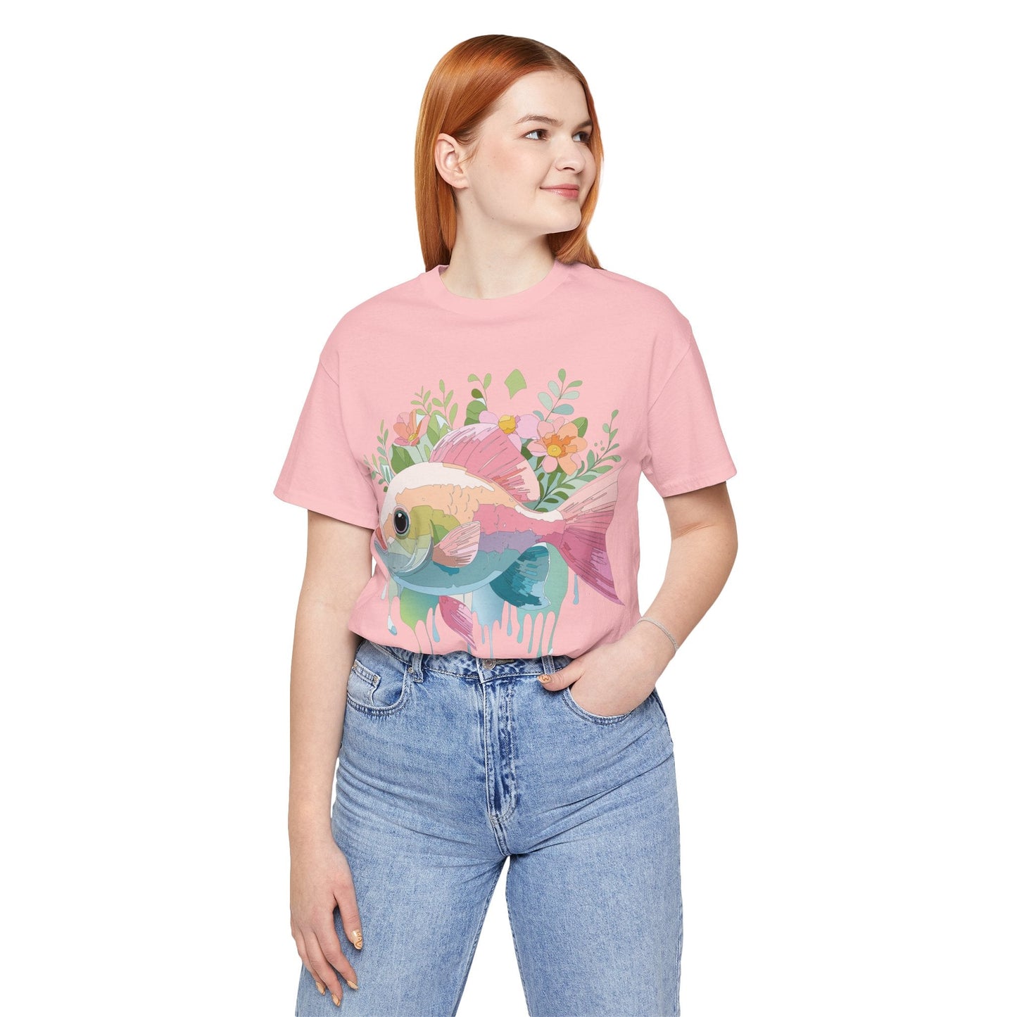 Fish Shirt Graphic Tee Unisex Adelpha Art Design Vintage Inspired Artwork for Everyday Wear