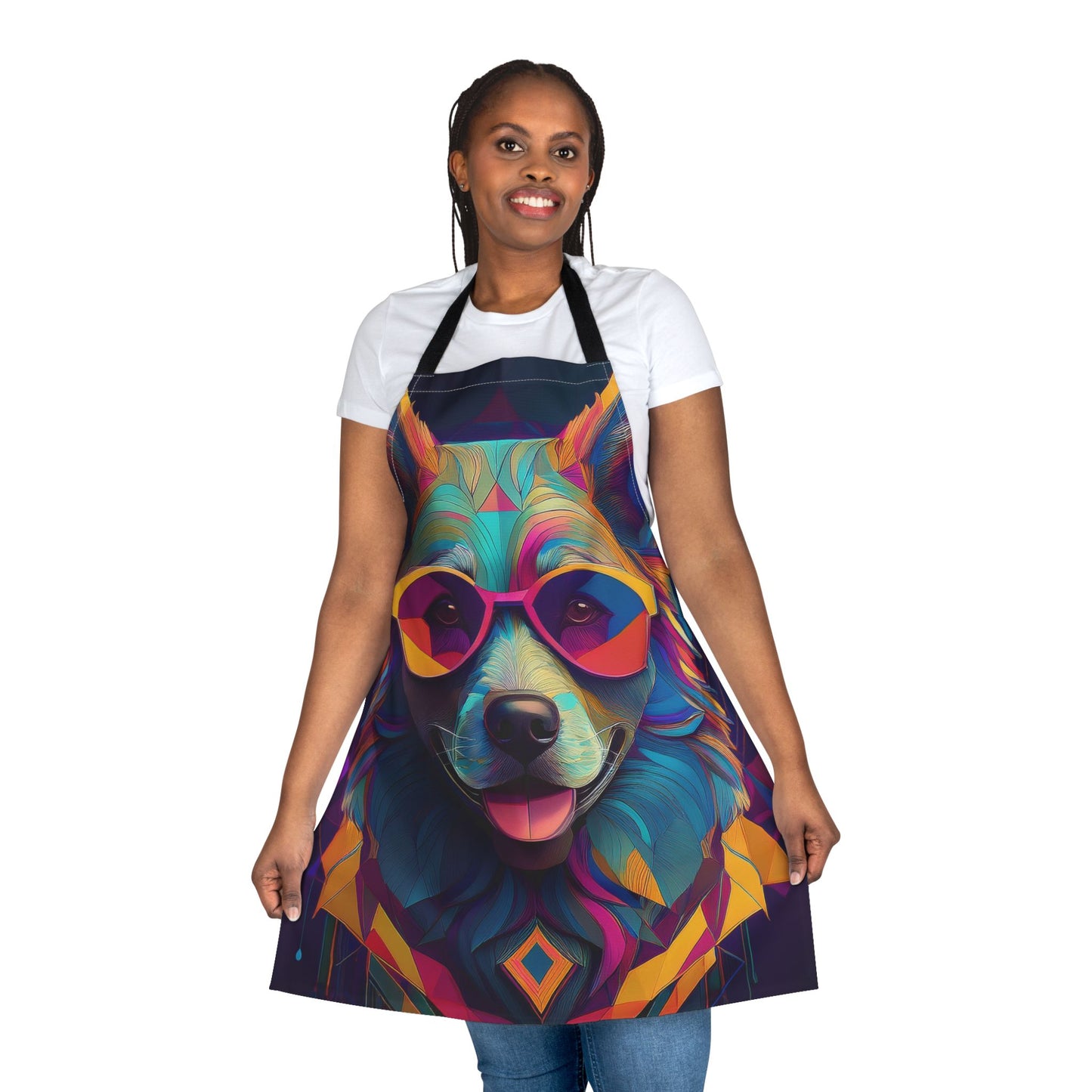 Dog 100% Polyester Stain-resistant 31.5 x 25.6 | Art Print Canvas Apron 6