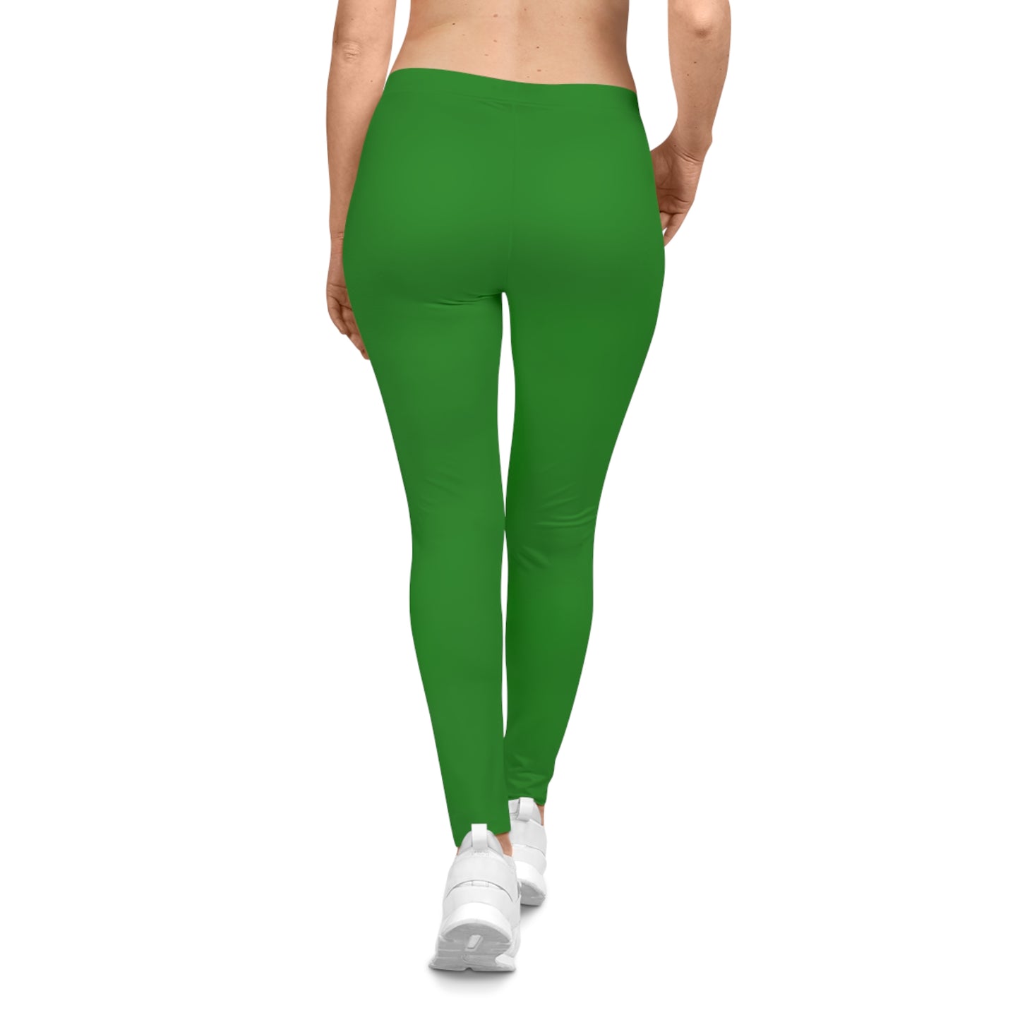 India Green Color Women's Poly-Span Casual Leggings XS-2XL