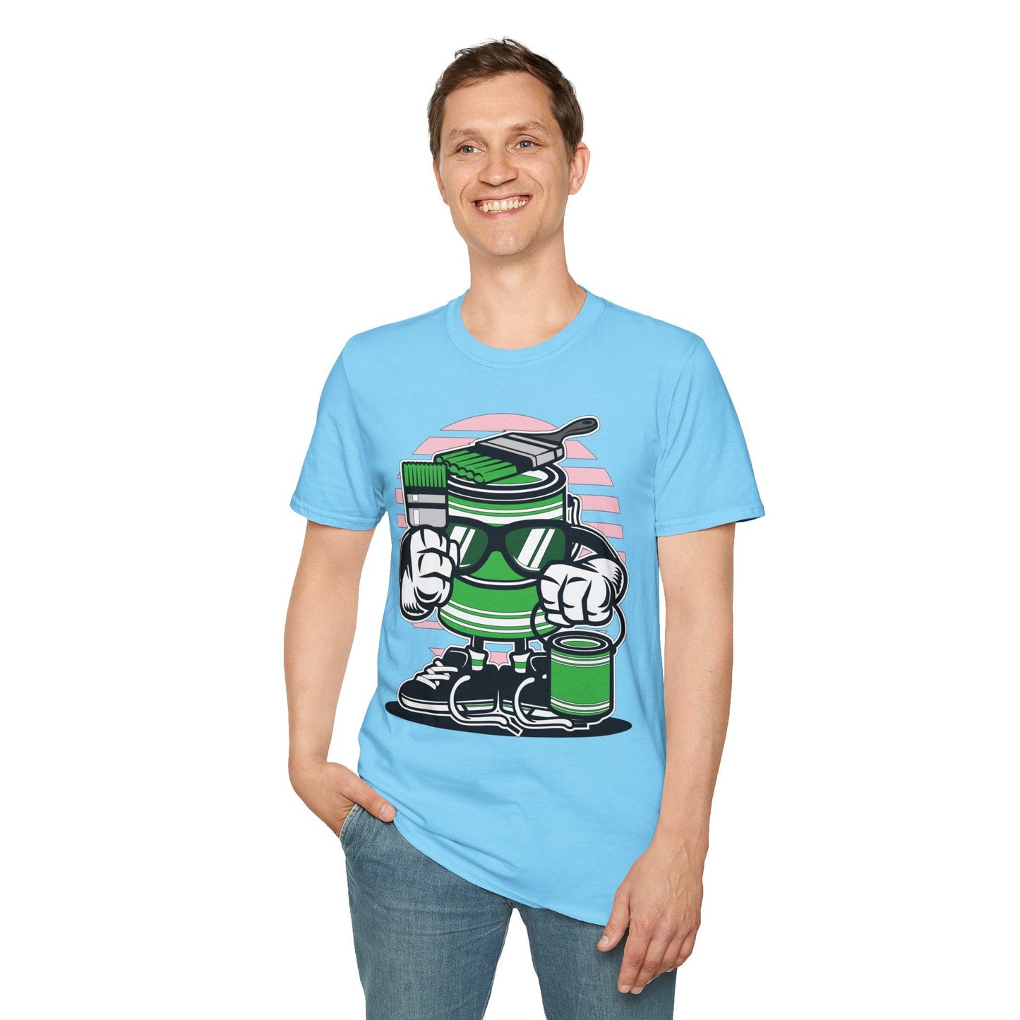 Cartoon T Shirt Animation Tee Funny Graphic Shirt For Unisex Gildan Softstyle 64000 Art Design