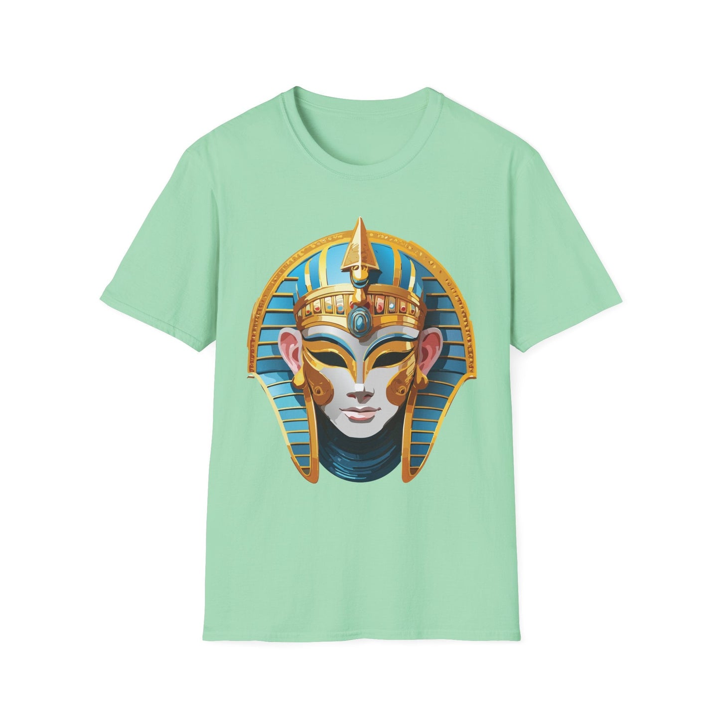 Mask Design Tee Shirt For Unisex Comfort Gildan Softstyle 64000 Ring Spun Cotton