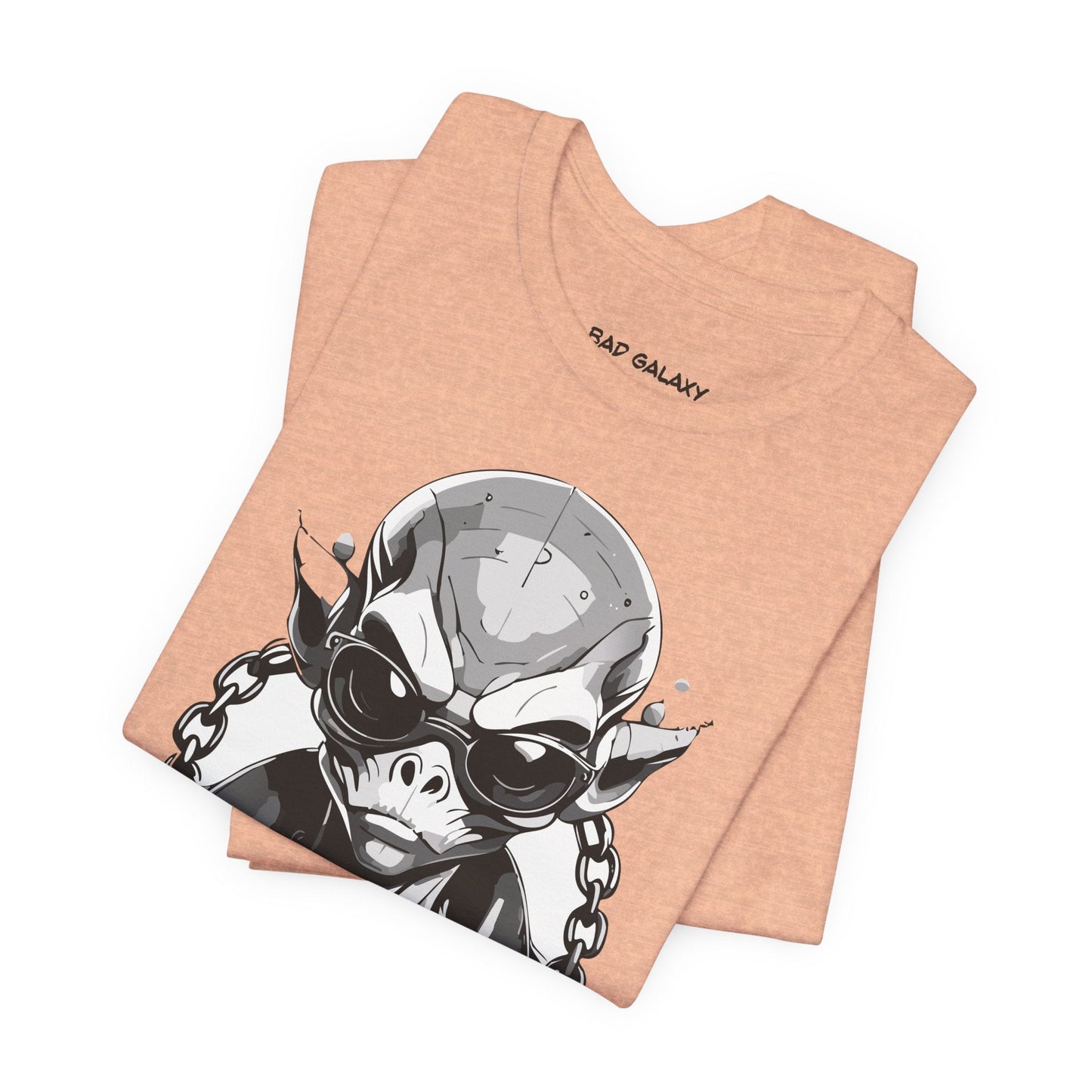 Tee Shirt With Alien From Bad Galaxy Made To Order 100 Percent Cotton Eco Friendly Inks USA