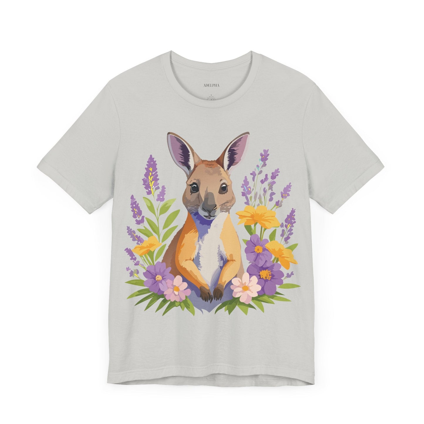 Kangaroo Graphic Unisex 100 Cotton Vintage Animal Artwork Tee 1