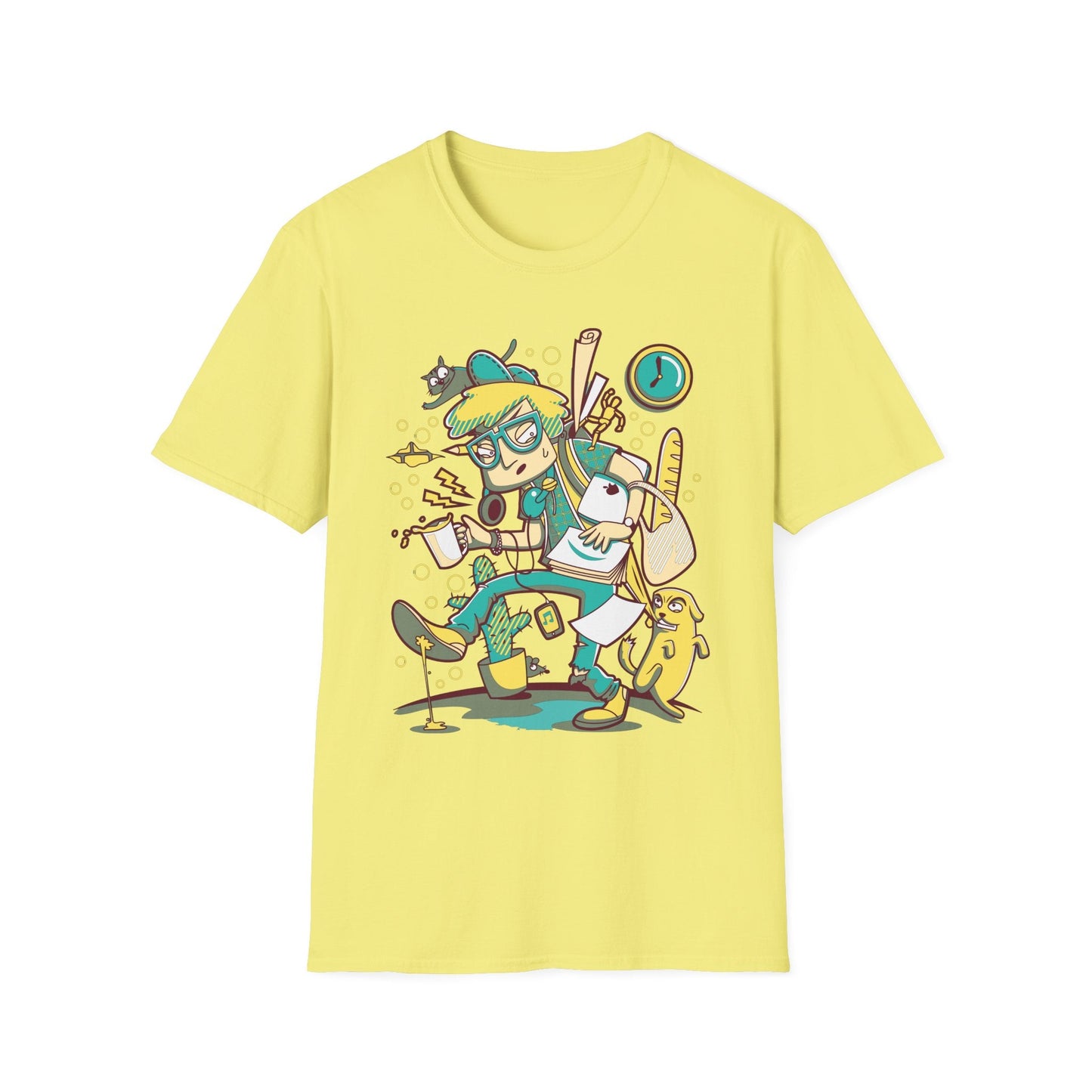 Cartoon T Shirt Animation T Shirt Funny Tee Shirt Unisex Gildan Softstyle 64000 Cotton Tee