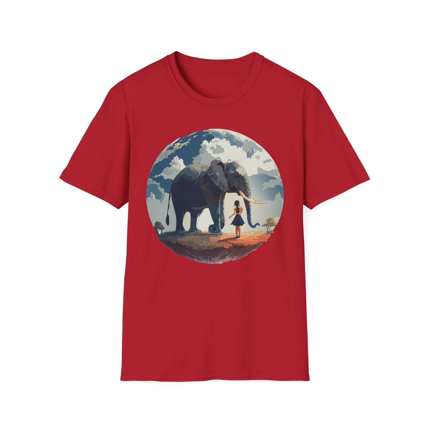 Womens Graphic T Shirt Art Design Tee Softstyle Gildan 64000 100 Percent Ring Spun Cotton