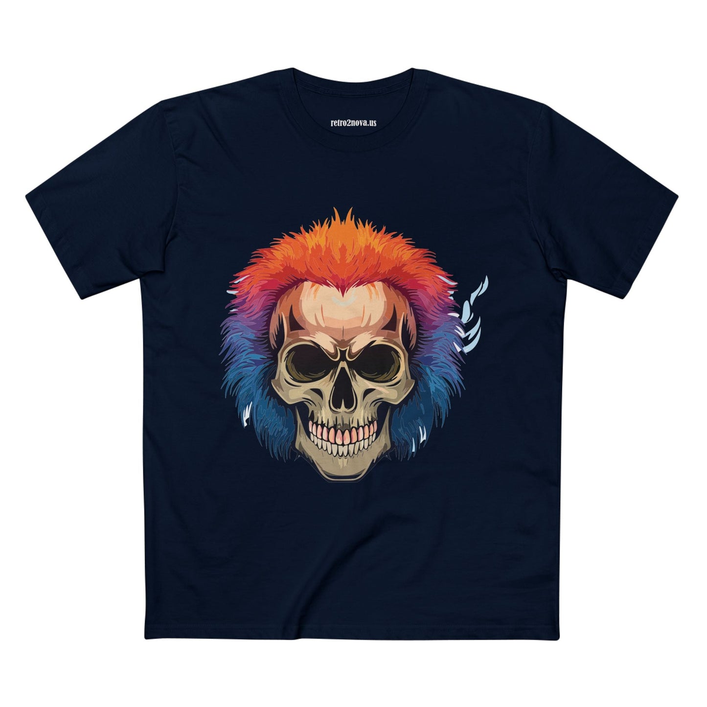Skull And Skeleton Shirt Unisex Premium Cotton Tee With Original Art Design By Retro2Nova