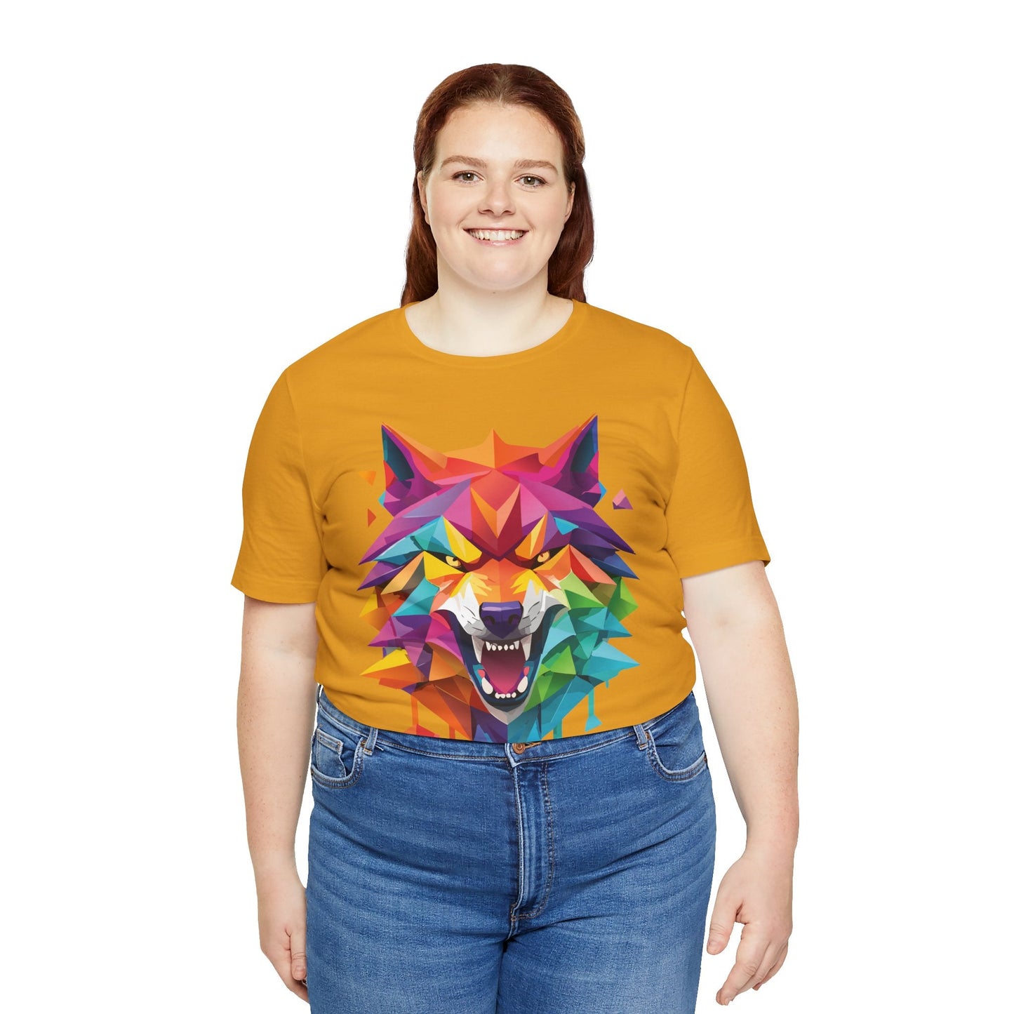 Unisex Animal Shirt With Art Design And Wild Animals Print Tee Short Sleeve Premium