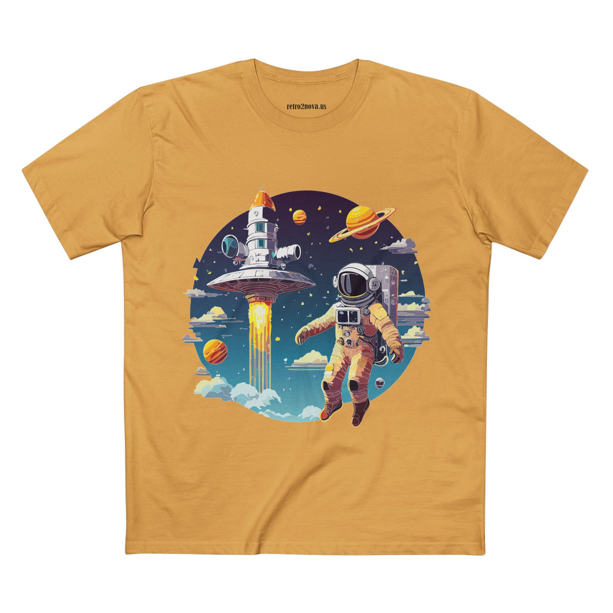 Cosmos Astronaut Graphic Tee Staple Unisex 100 Cotton Tee Shirt - CS-27