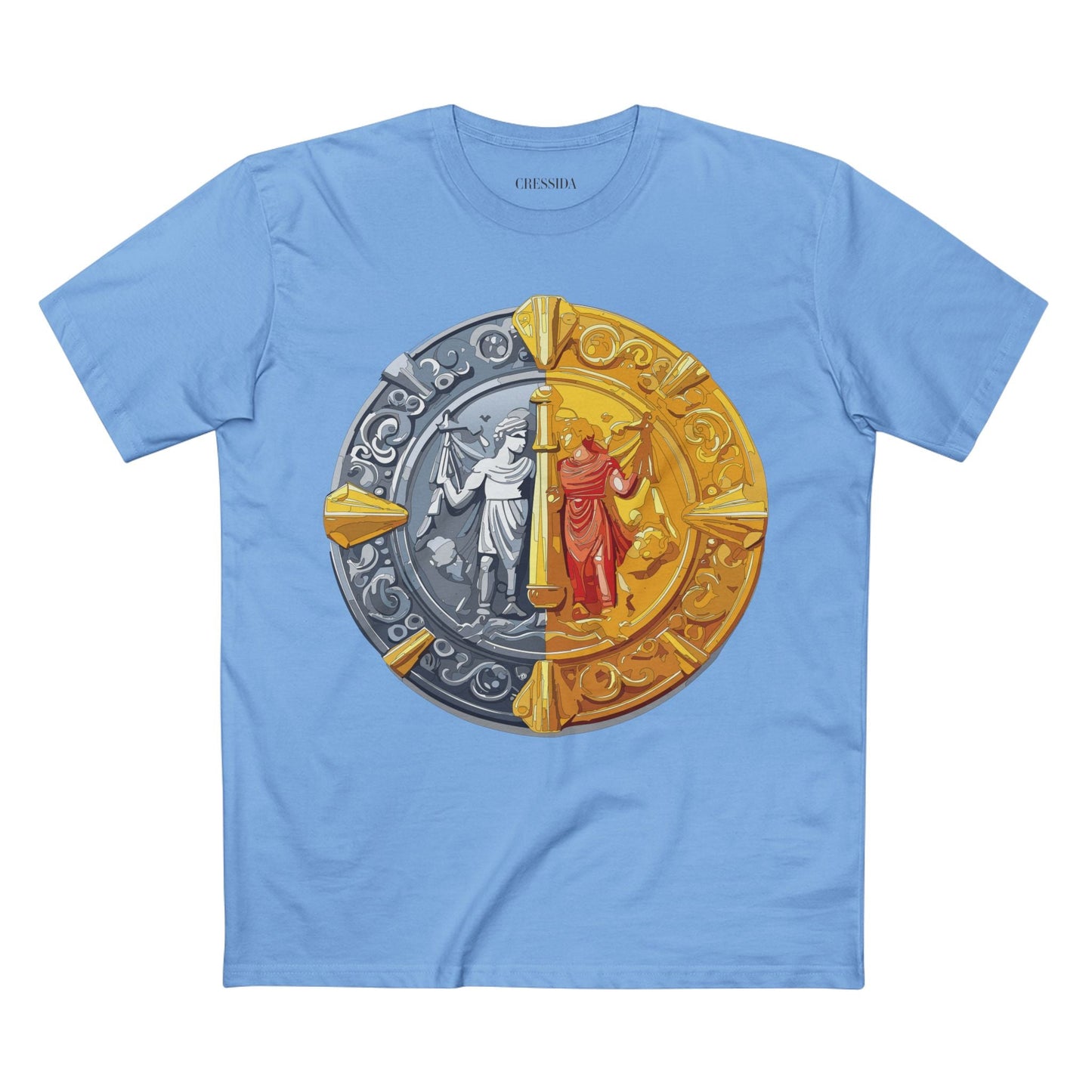 Antique Gold Coin Graphic Design T-Shirt Unisex 100 Cotton With Golden Print Artwork Tee 17