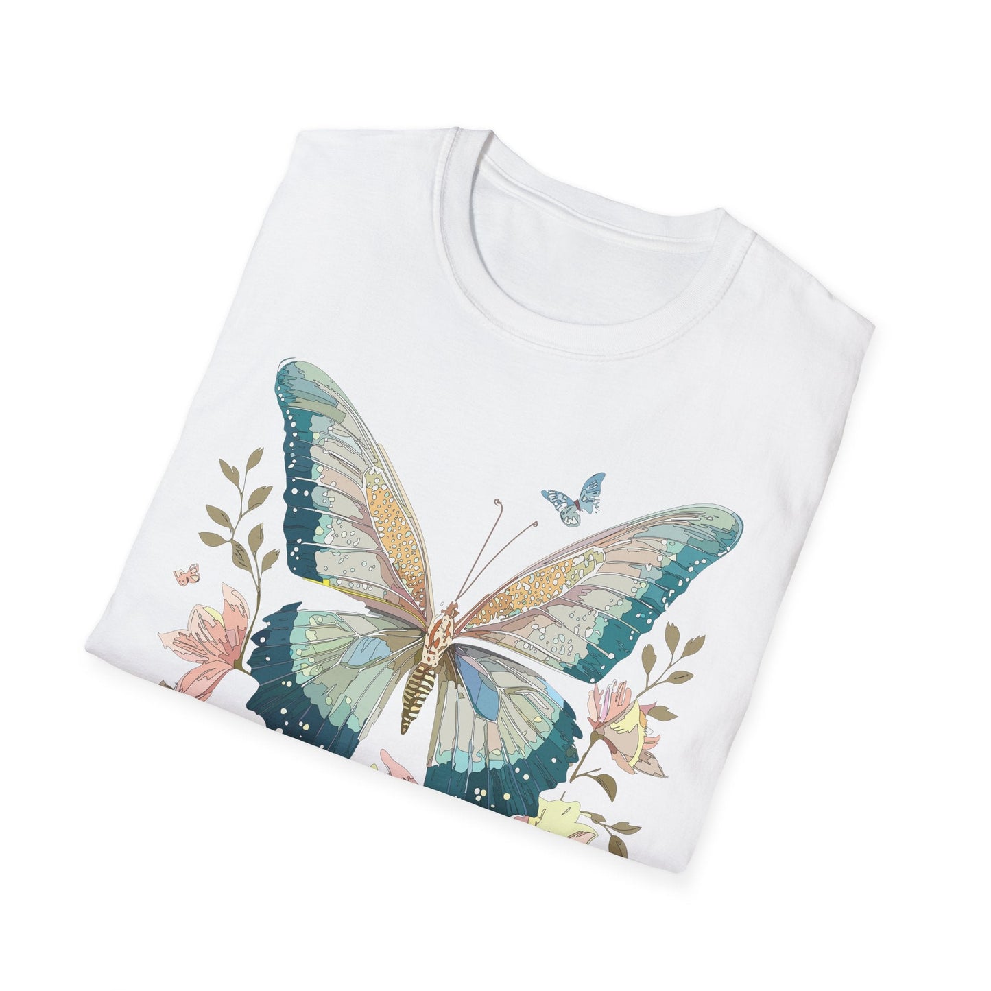Butterfly T Shirt Unisex Softstyle Short Sleeve Gildan 64000 Monarch Inspired Shirt