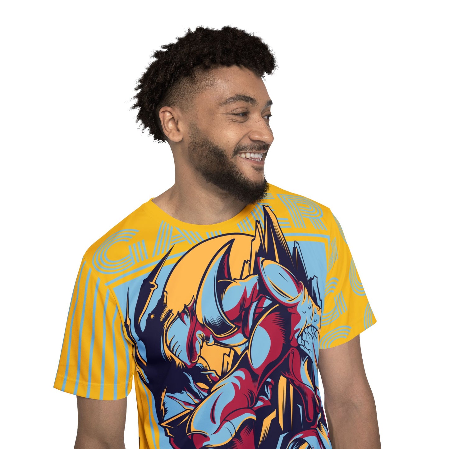 35-Be Fun Graphic T-Shirt, Art Design Poly Shirt, All Over Print Graphic Tee, Monsters T-Shirt, Cartoon Tees