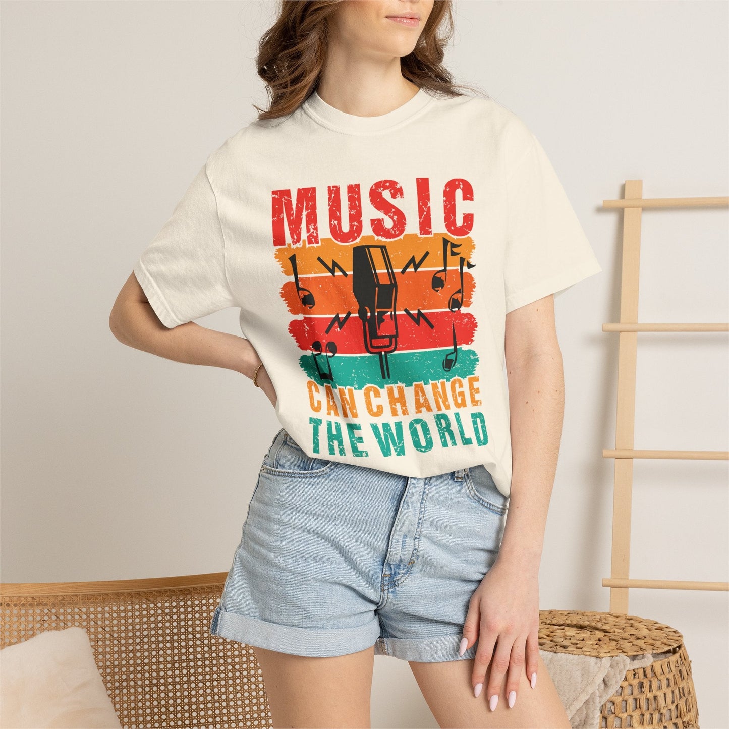 Music Graphic Design Unisex Cotton T-shirt 089