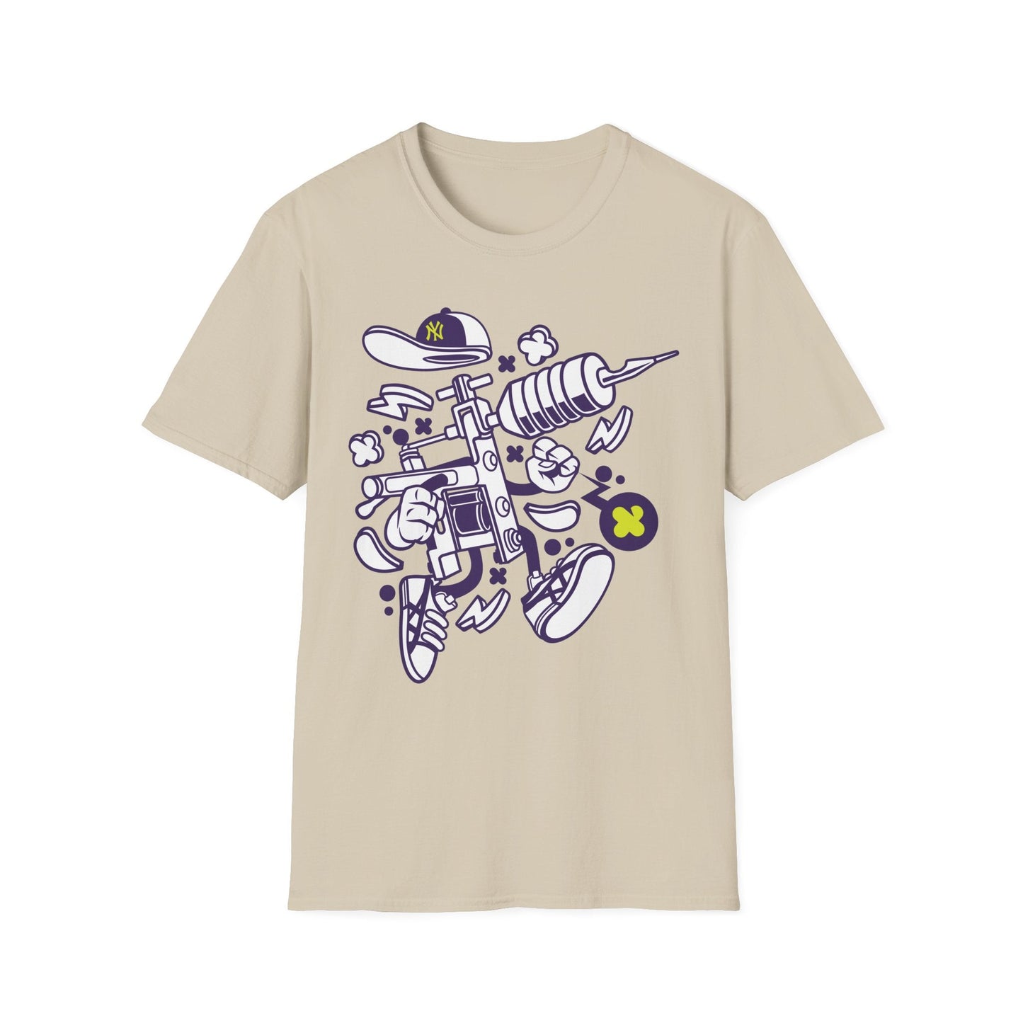 Cartoon Animation T Shirt Funny Tee Shirt Unisex Gildan Softstyle 64000 100 Percent Ring Spun Cotton