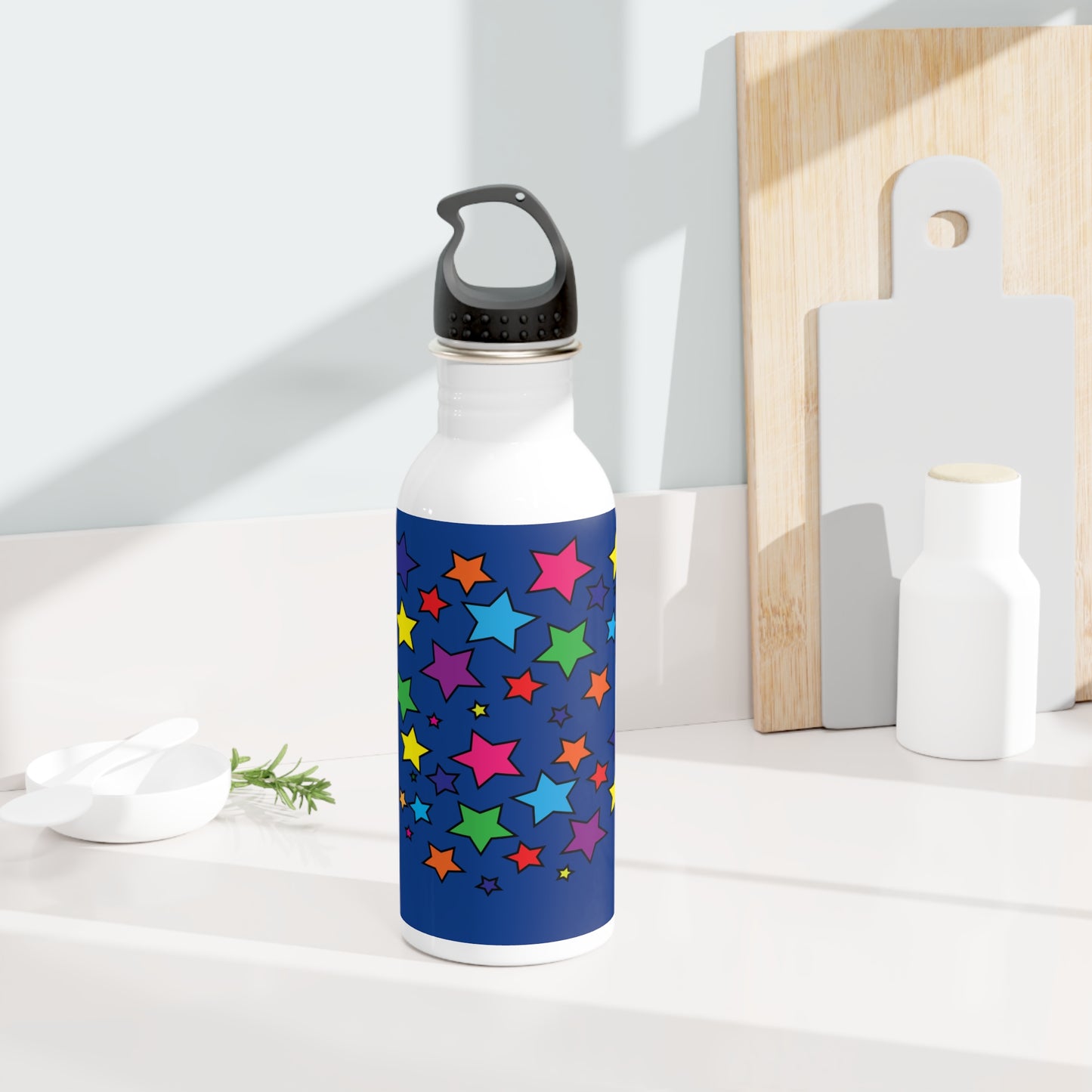 Bouteille d'eau Tumbler avec des motifs artistiques 