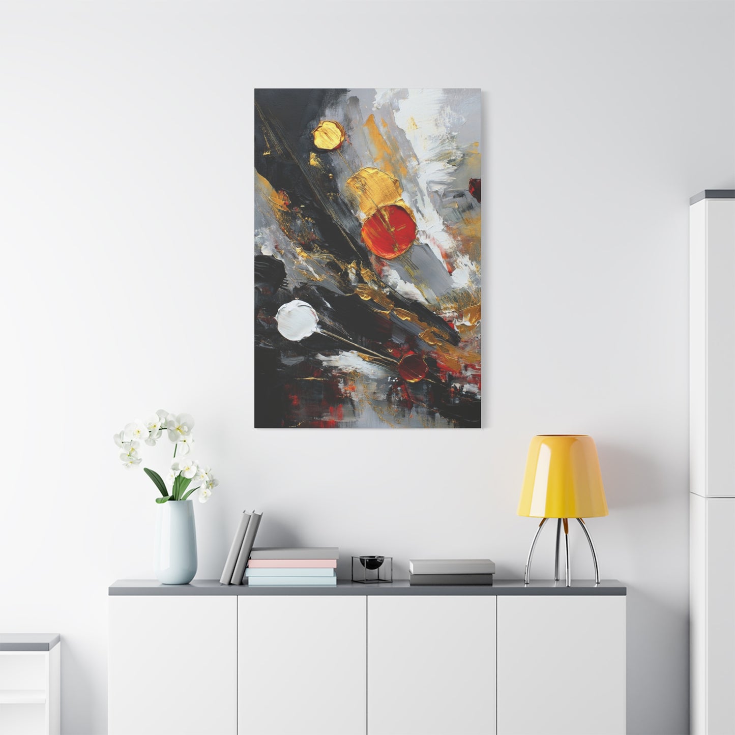 Abstract Oil Painting Print Canvas 20x24,20x30,24x30 24x32,24x36,30x40 32x48,36x48,40x60 Pine-Wood Inner Frame ABS-67