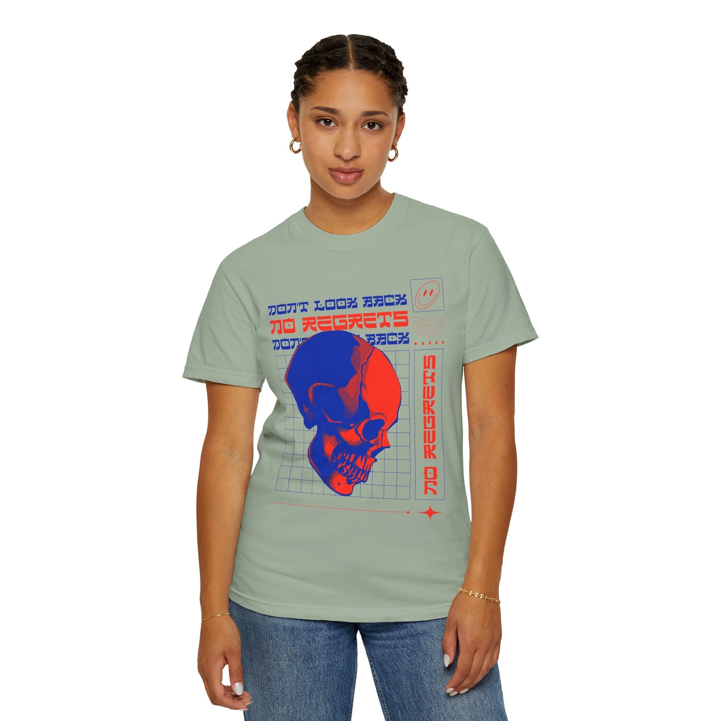 T-Shirt with Skull, Graphic T-Shirts, Art Design Tee Shirt, Skull T-Shirt - 11