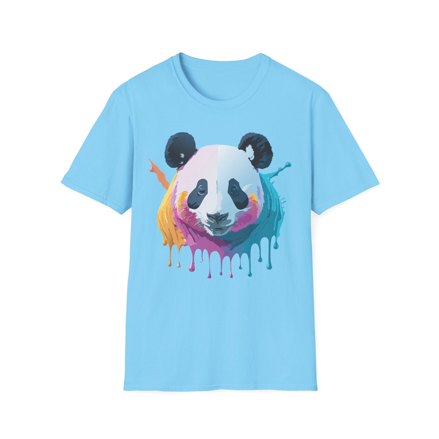 Panda Shirt Unisex T Shirt Softstyle Gildan 64000 100 Percent Ring Spun Cotton Animal Tee
