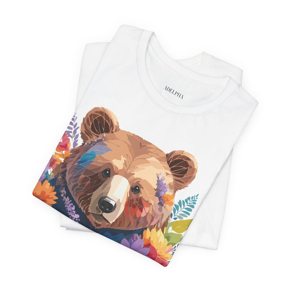 Bear Graphic Design Tee Bella+Canvas Unisex 100 Cotton Tee Shirt a120