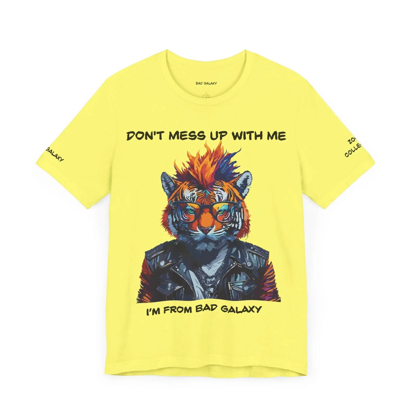Bad Galaxy Animal T Shirt 100 Percent Cotton Eco Friendly Ink Made in USA Durable Stitching