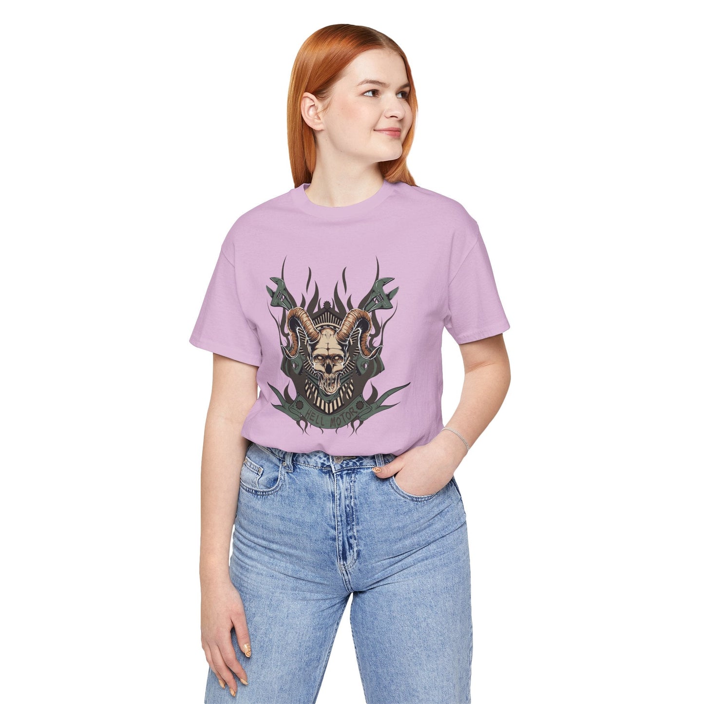 Gothic Skull Graphic Design Unisex Cotton Tee Art-49