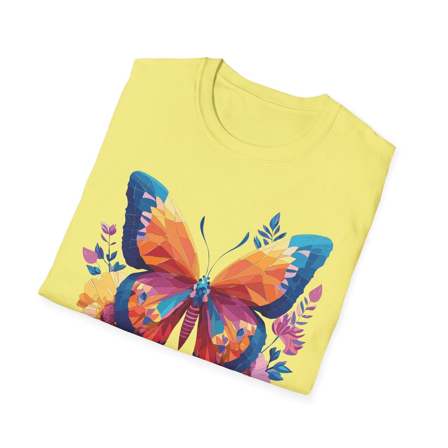 Butterfly Shirt Unisex Softstyle Short Sleeve Tee Monarch Butterfly 100 Percent Cotton
