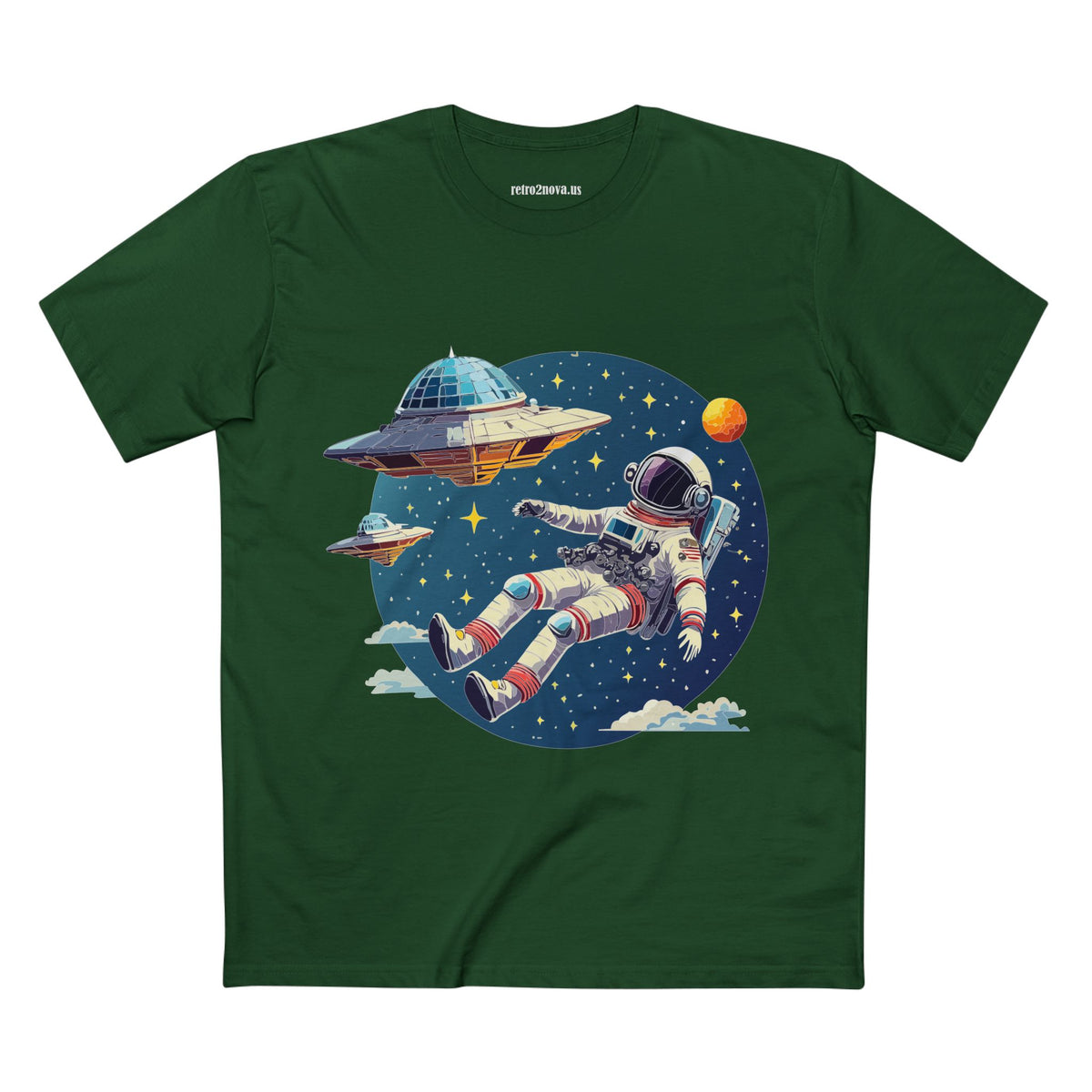Cosmos Astronaut Graphic Tee Staple Unisex 100 Cotton Tee Shirt - CS-26