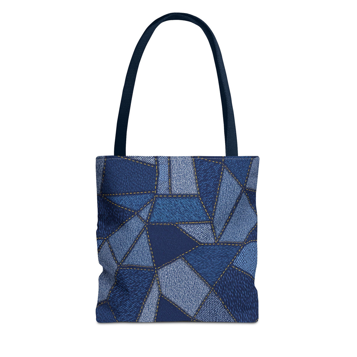 Denim Fabric Imitation Print Unisex Canvas Bag Poly Spun 3 Sizes Tote Bag 104