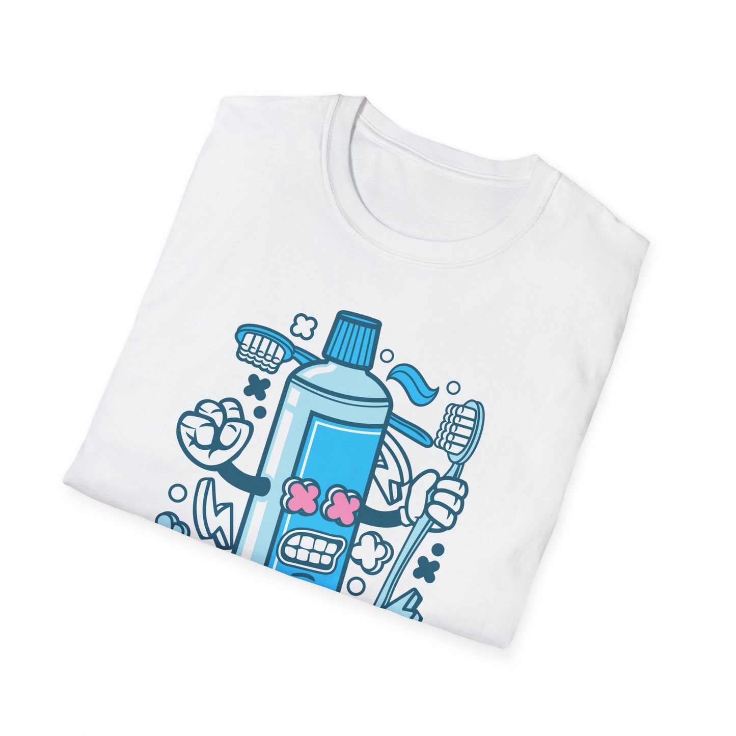 Cartoon Animation T Shirt Unisex Gildan Softstyle 64000 Tee With Fun Art Design Artwork