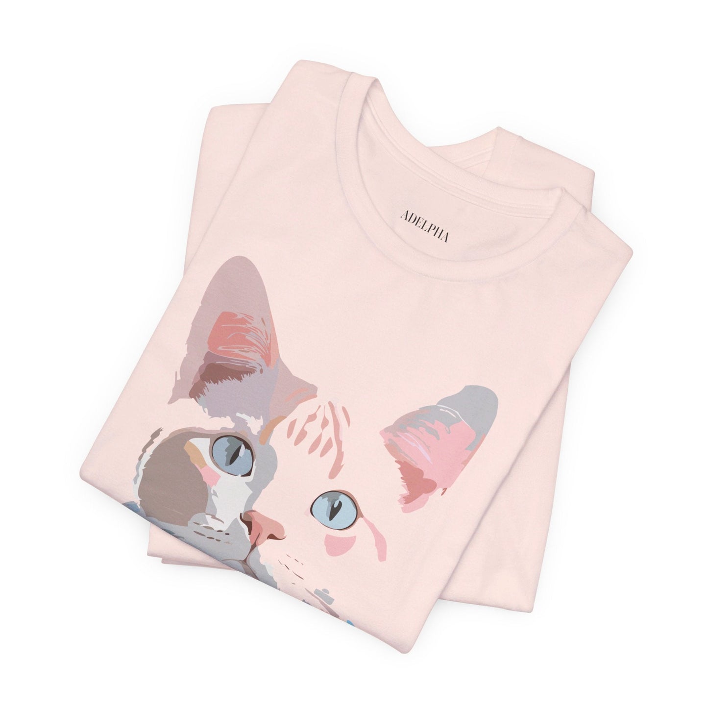 Adelpha Cat Graphic T Shirt Unisex Short Sleeve Vintage Artwork Tee