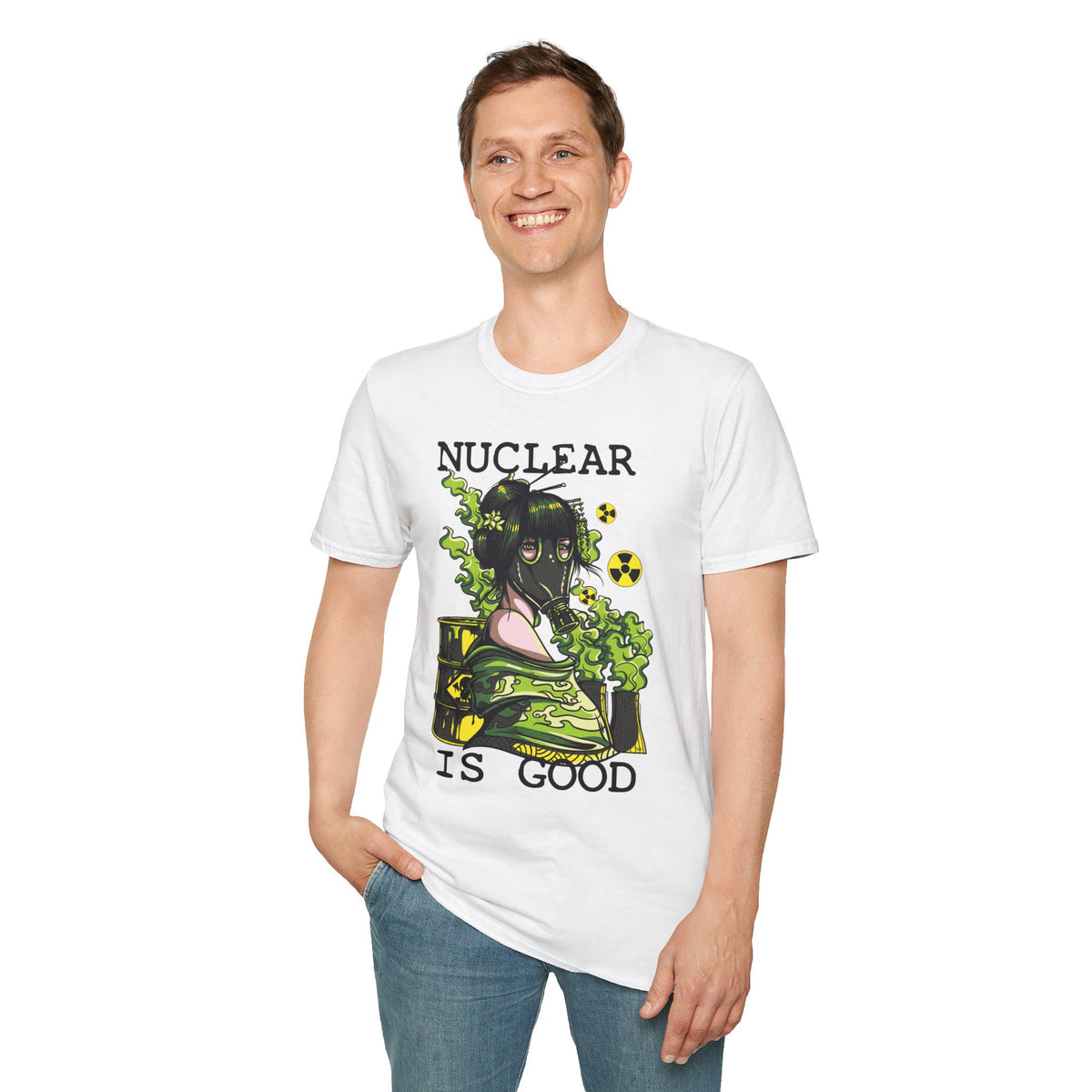 Unisex Cotton T-Shirt with Cartoon Graphic Design