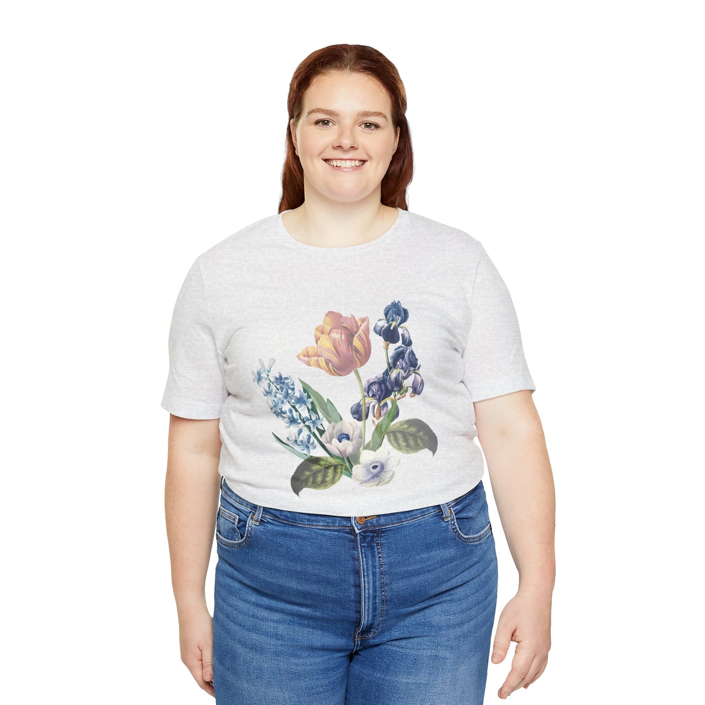 Cotton Tee Shirt with Floral Prints