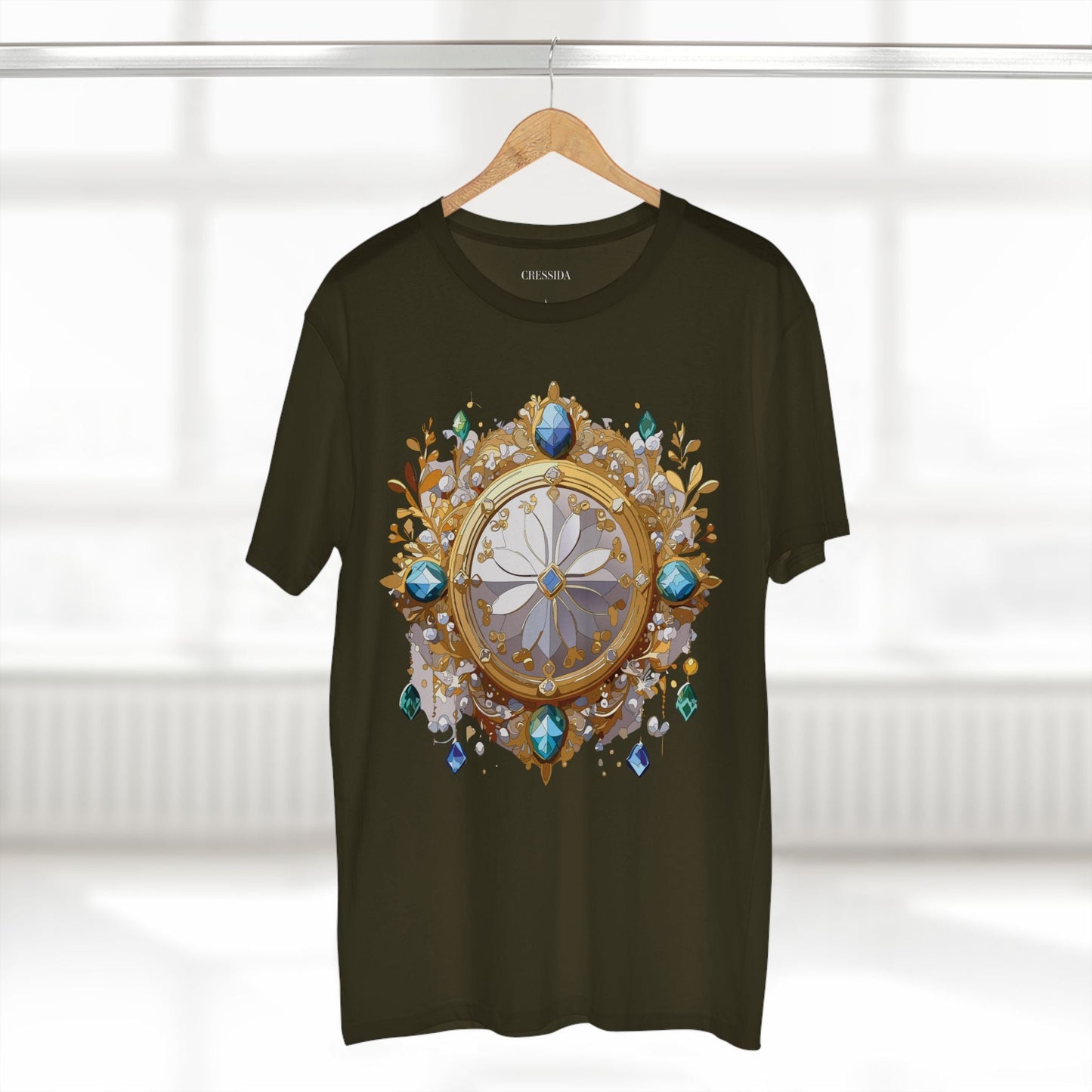 Medallion Graphic T-Shirt Unisex 100 Cotton With Gold Art Design Medal Tee 13
