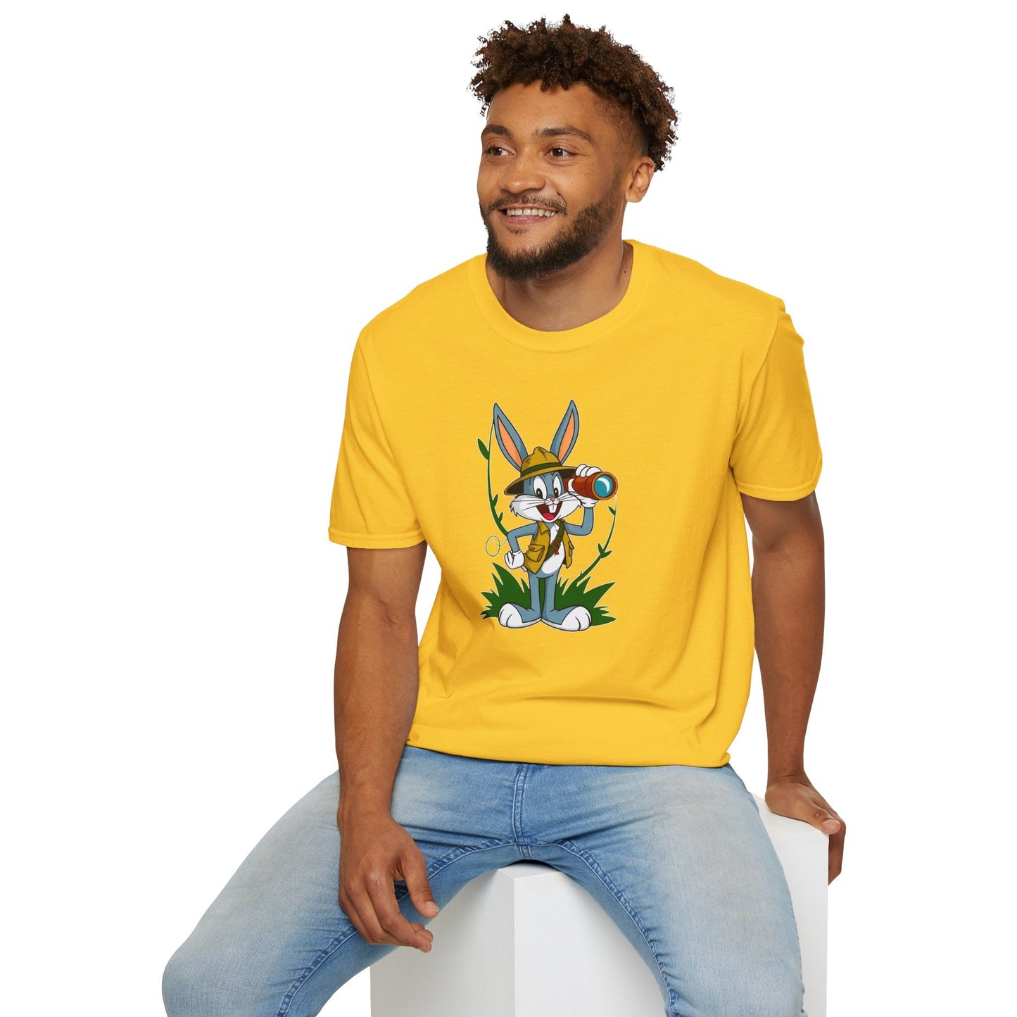 Bugs Bunny T Shirt Unisex Softstyle Gildan 64000 Cartoon Animation Graphic Tee Design