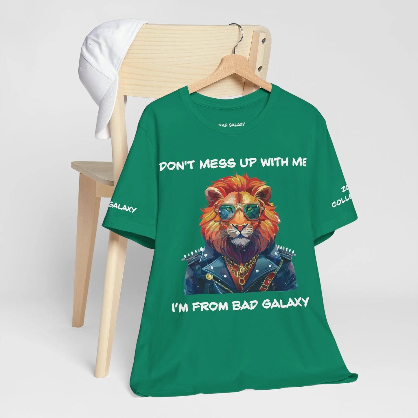 Bad Galaxy Animal T Shirt Made To Order 100 Percent Cotton Tee With Eco Friendly Inks Designed In US
