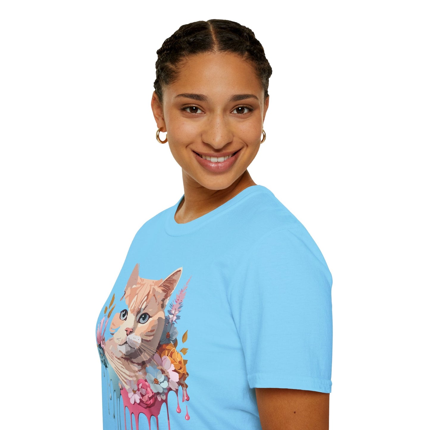 Cat Shirt Unisex Kitten Tee Softstyle Gildan 64000 Cotton Tee