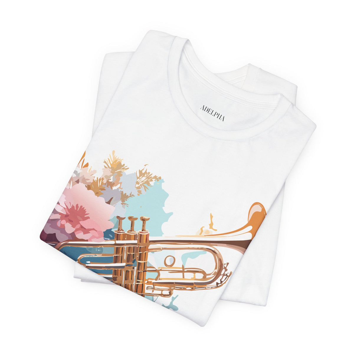 Music Graphic Unisex Cotton Bella+Canvas Tee with Art Design m161