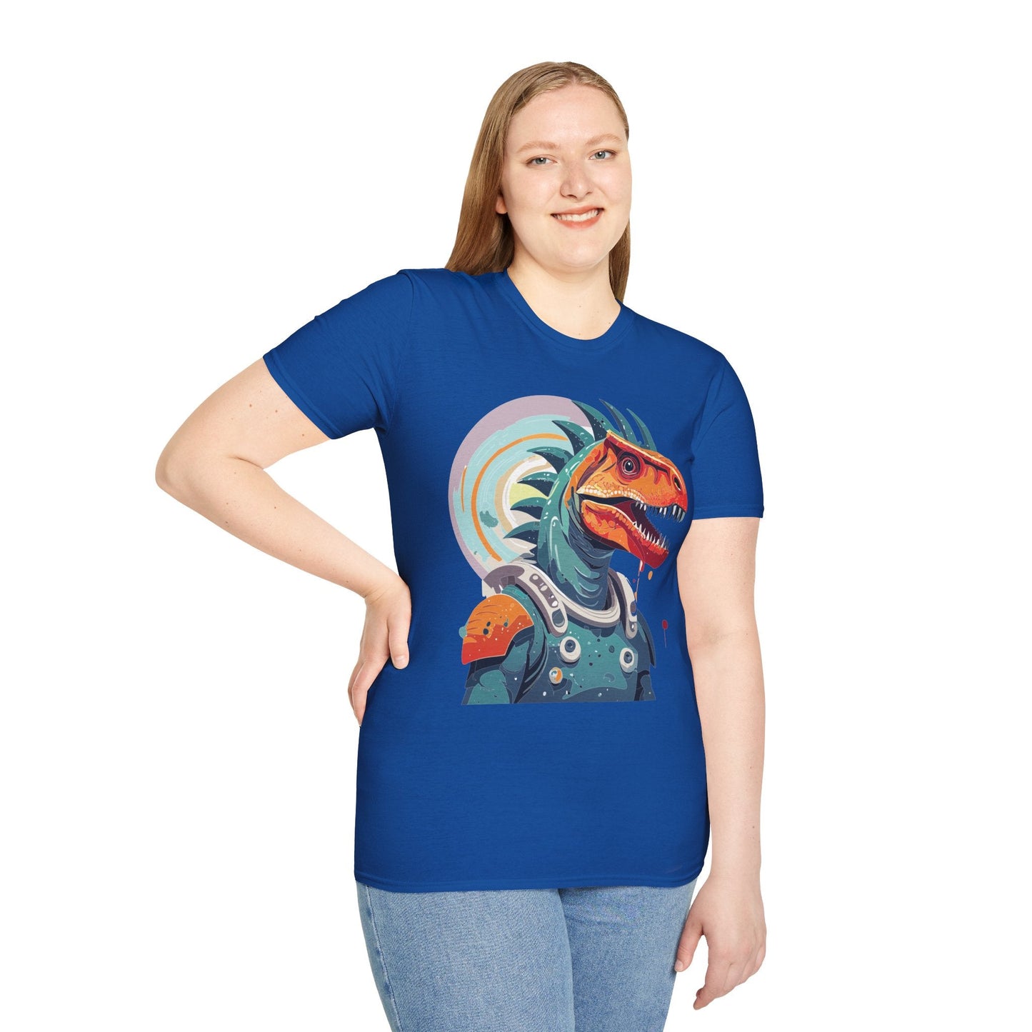 Alien Graphic Unisex Cotton Softstyle UFO Artwork Tee 4