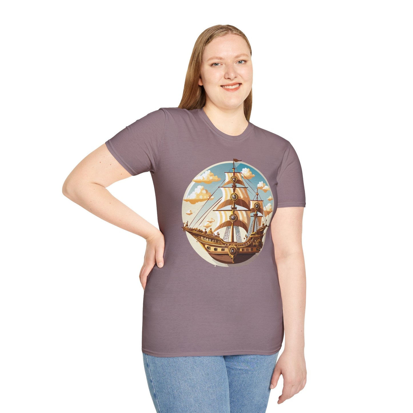 Ship T Shirt Frigate T Shirt Vessel Tee Gildan Softstyle 64000 Unisex Cotton Comfort