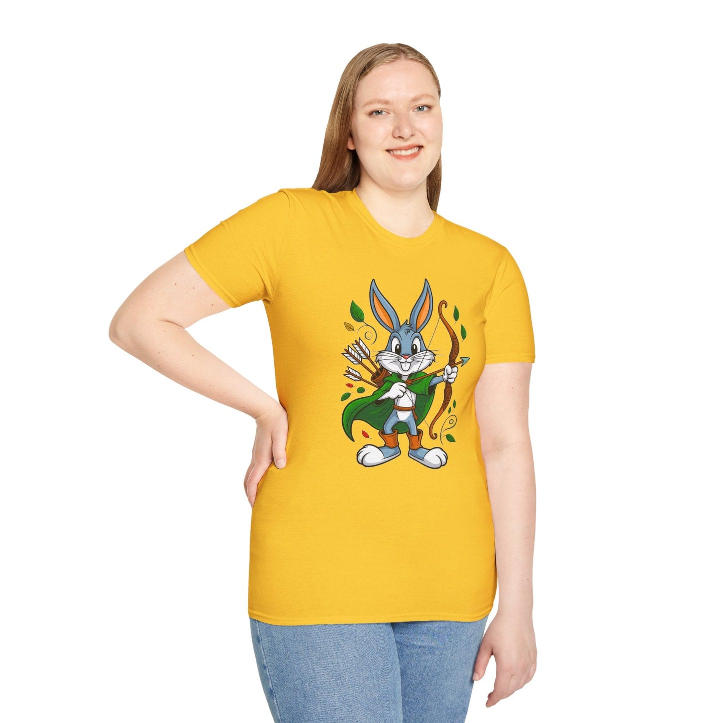 Bugs Bunny T Shirt Unisex Gildan Softstyle 100 Percent Ring Spun Cotton Cartoon Shirt Graphic