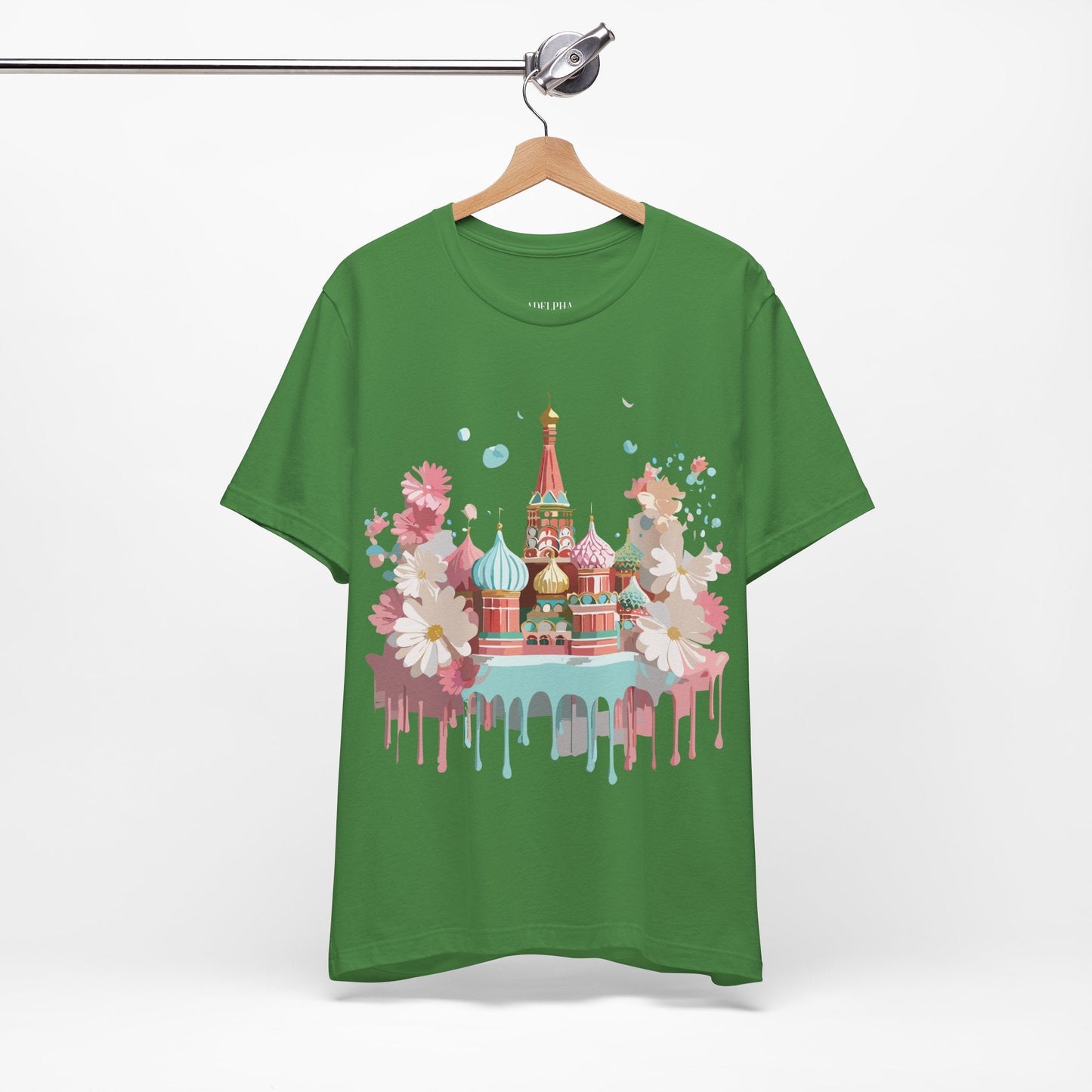Unisex Moscow Tourist Shirt Graphic Tee by Adelpha Vintage Inspired Art Design Premium Quality