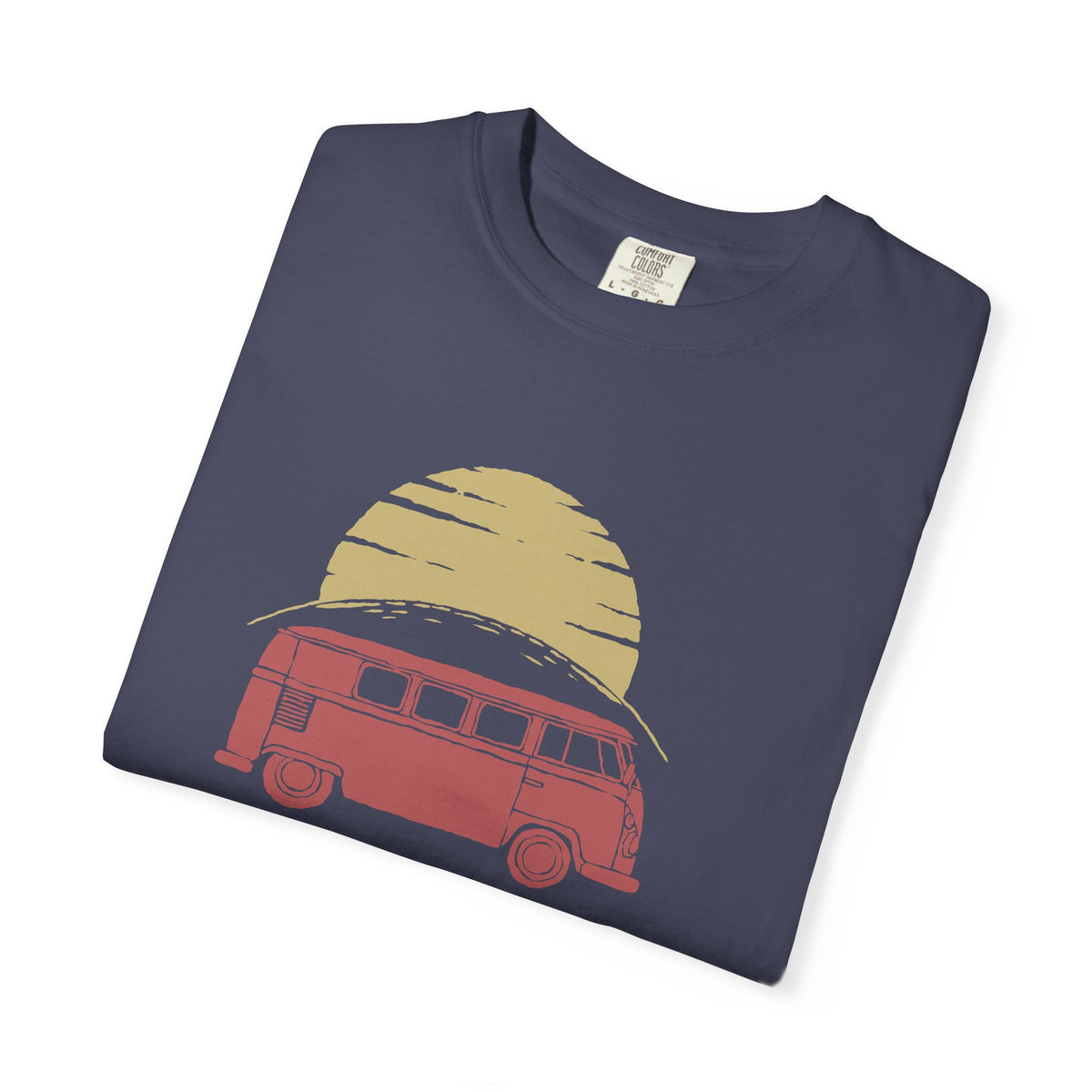 Lets Get Lost Somewhere Retro Sunset Unisex Comfort Colors Garment-Dyed Heavyweight 100 Cotton Art Design T-Shirt w93