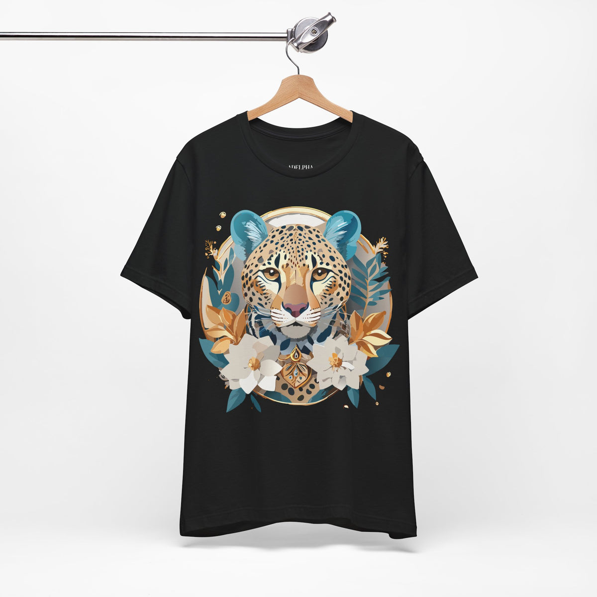 Medallion Graphic Unisex Cotton Bella+Canvas Tee with Floral Art Design n145