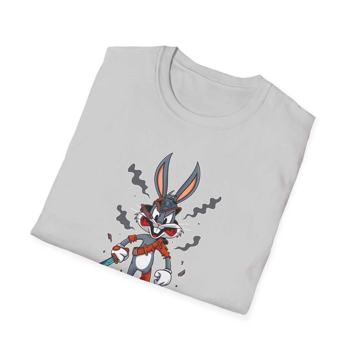 Bugs Bunny T Shirt 100 Percent Ring Spun Cotton Gildan Softstyle Unisex Cartoon Graphic Design
